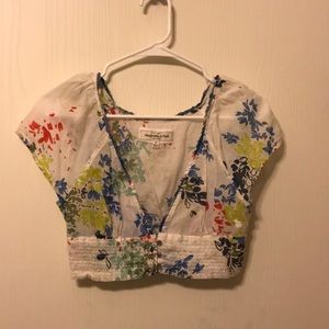 Crop top -floral print